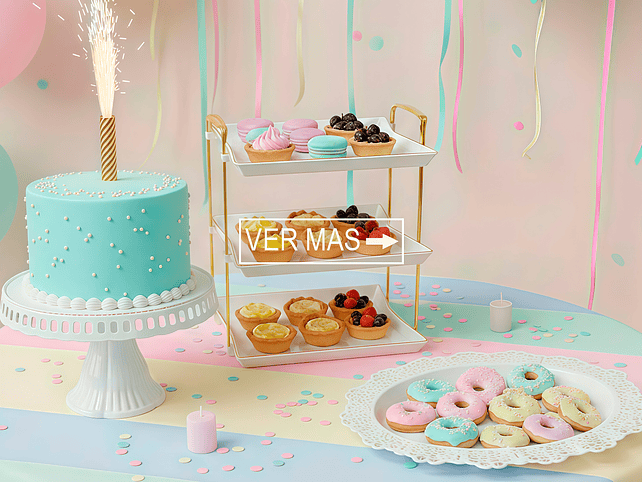 Decoración para  mesas y torta