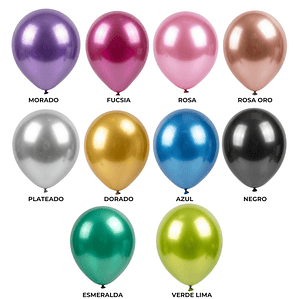 globo cromado #12 - Pack x 50 und 