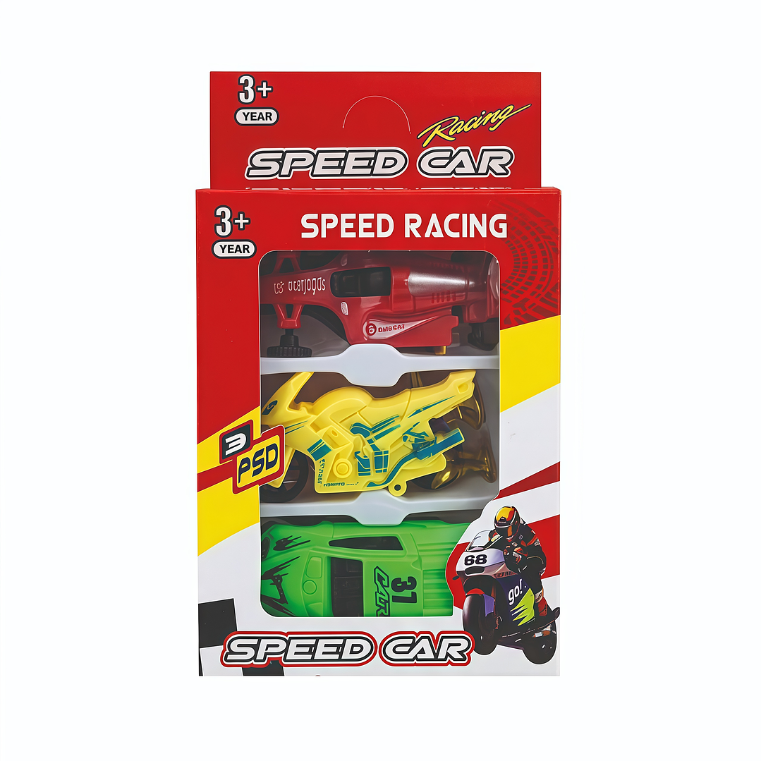 Set de Mini Vehículos de Carreras 1