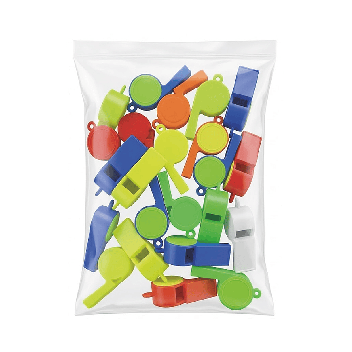 Paquete de Silbatos de Colores (24 und) 1