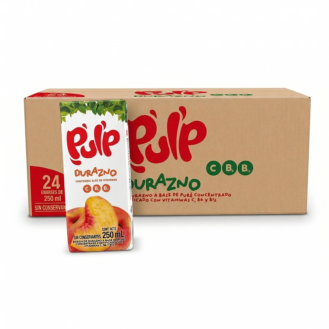 Pulp Rectangular de 250ml - Caja x24 und 1