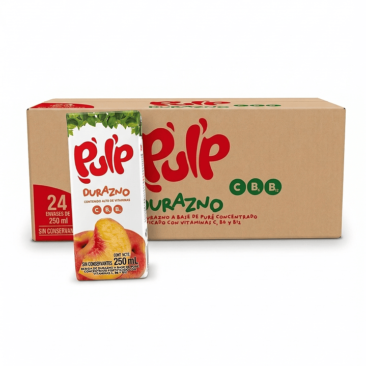 Pulp Rectangular de 250ml - Caja x24 und 1