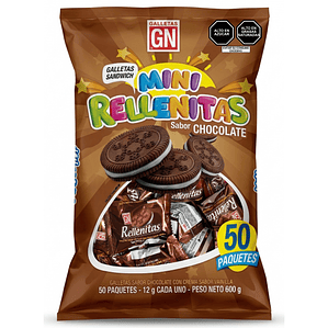 Galletas Mini Rellenitas Bolsa x 50und