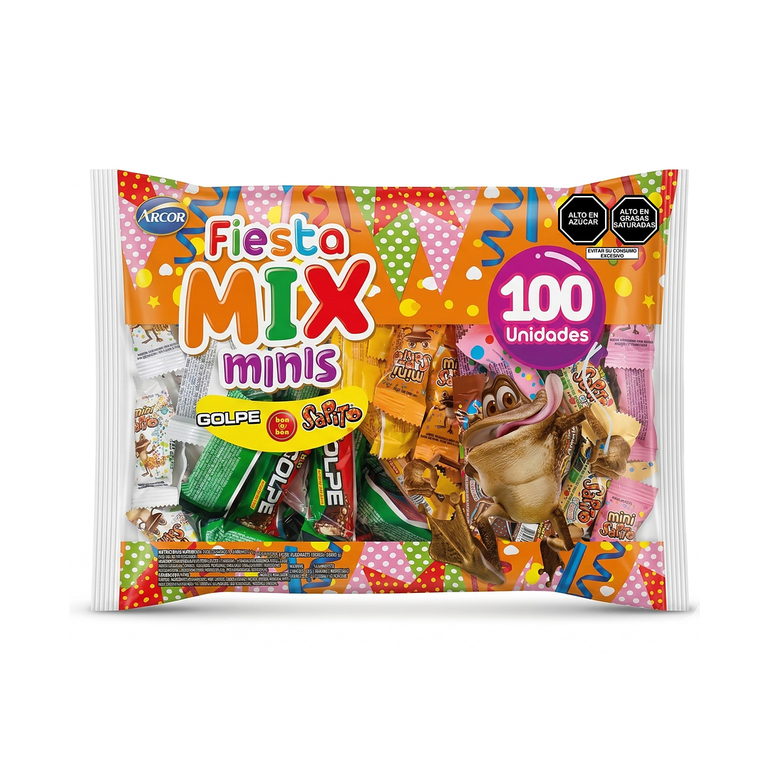 Bolsón Fiesta Mix Minis Arcor (Paquete x 100 und.) 1