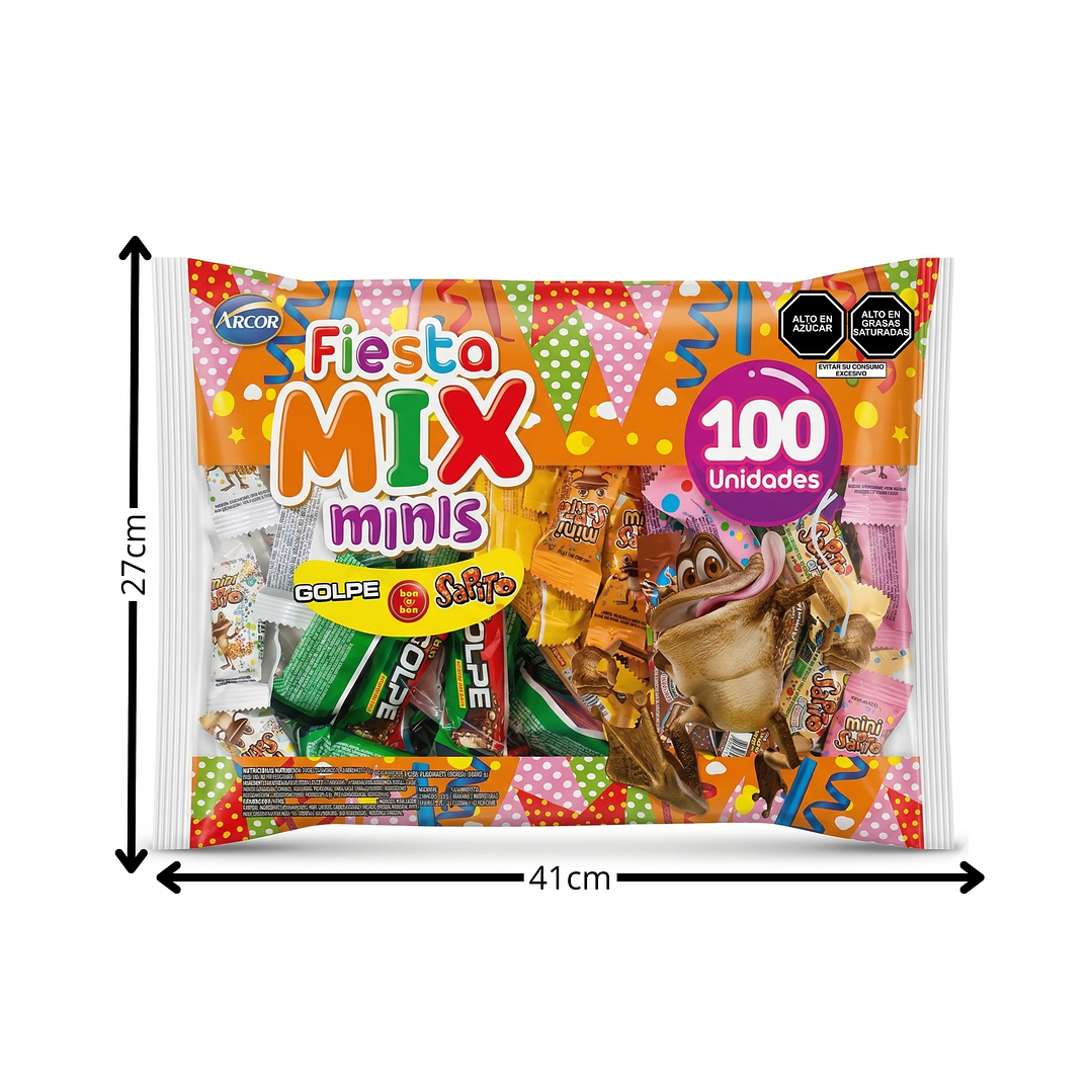 Bolsón Fiesta Mix Minis Arcor (Paquete x 100 und.) 2