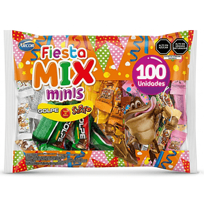 Bolsón Fiesta Mix Minis Arcor (Paquete x 100 und.)