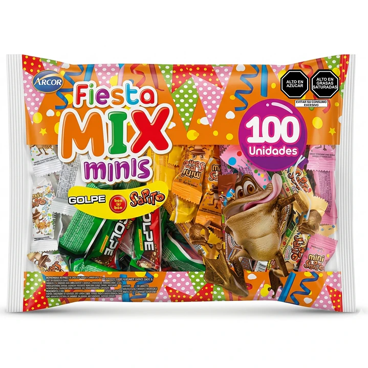 Bolsón Fiesta Mix Minis Arcor (Paquete x 100 und.) 1
