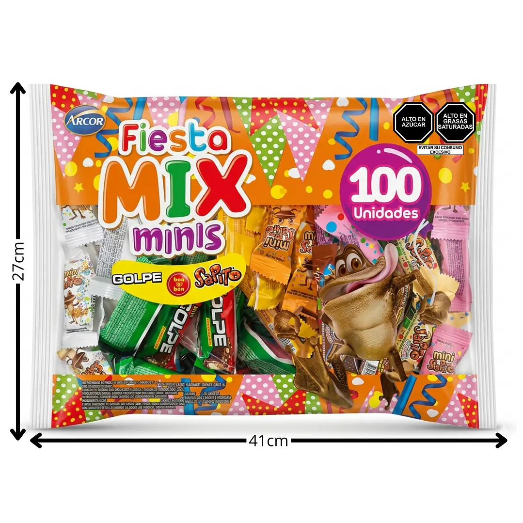 Bolsón Fiesta Mix Minis Arcor (Paquete x 100 und.) 2