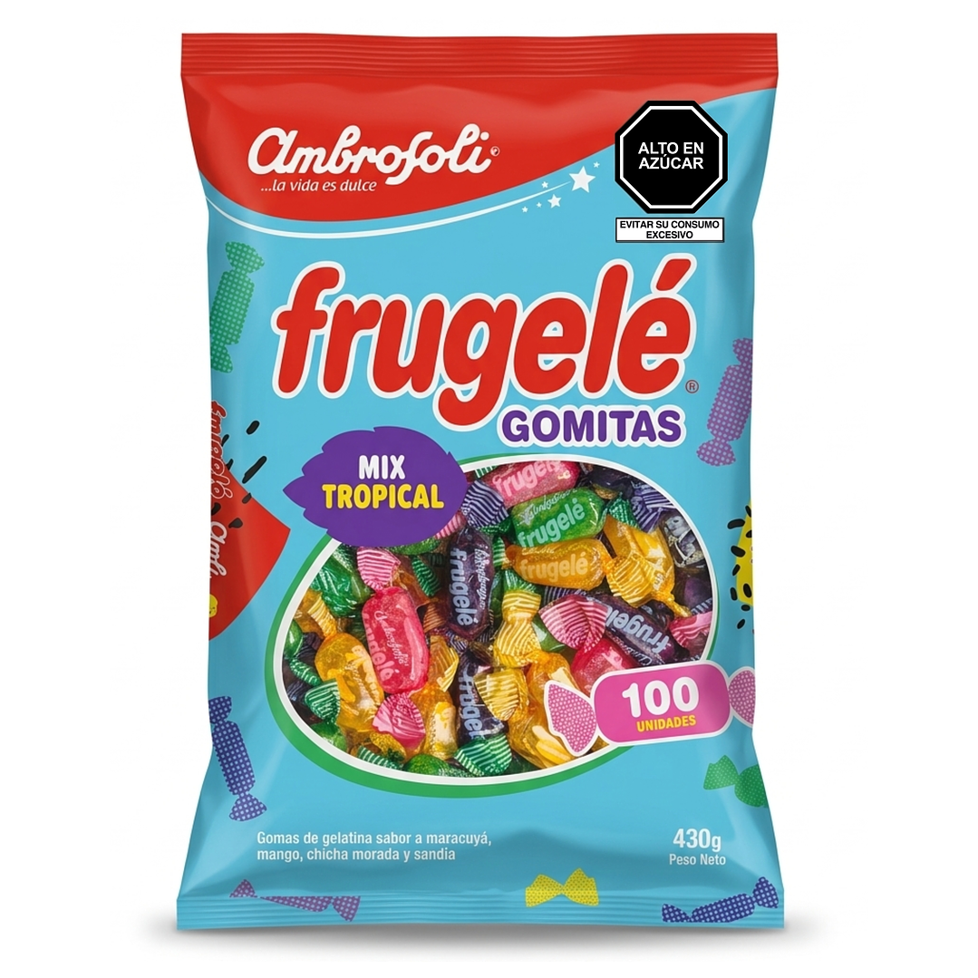 Gomitas Frugelé Mix Tropical (Bolsa x 100 und) 1