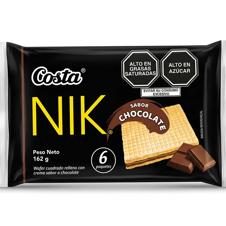 Galletas Wafer Nik Costa (6 unidades) 1
