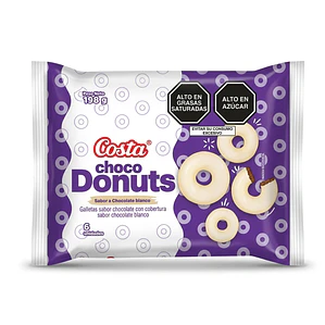 Choco Donuts Blancas Costa (Paquete x 6 und)