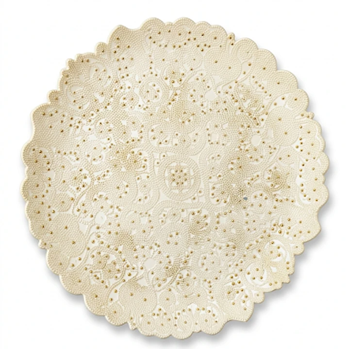 Bandeja con puntos dorados  1