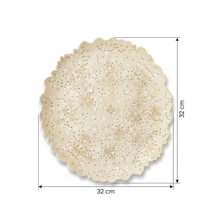 Bandeja con puntos dorados  3
