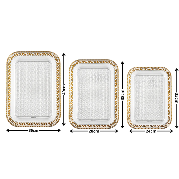 Bandeja Acrílica Rectangular 