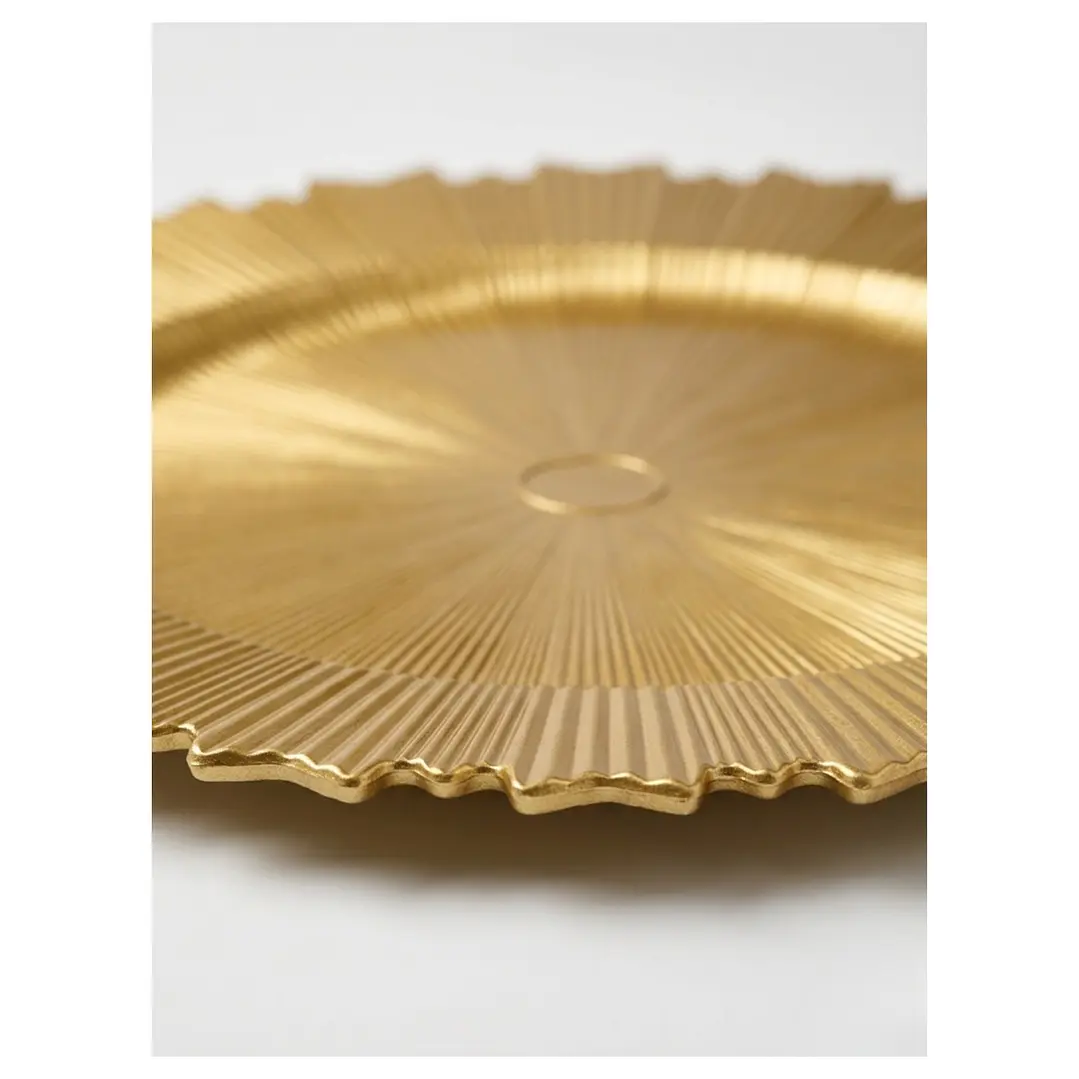 Bandeja Dorada Forma Rayos de Sol 2