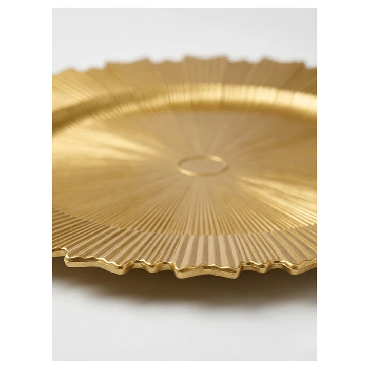Bandeja Dorada Forma Rayos de Sol 2