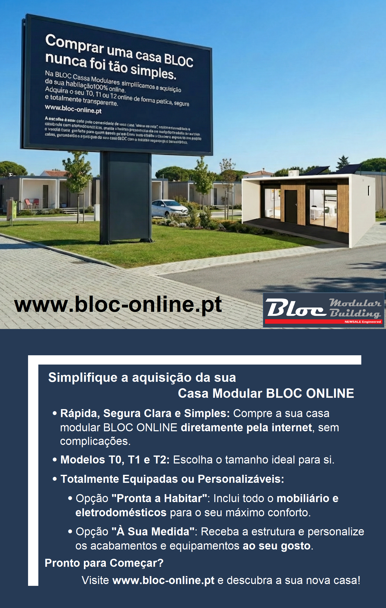 Comprar uma moradia BLOC nunca foi tão fácil