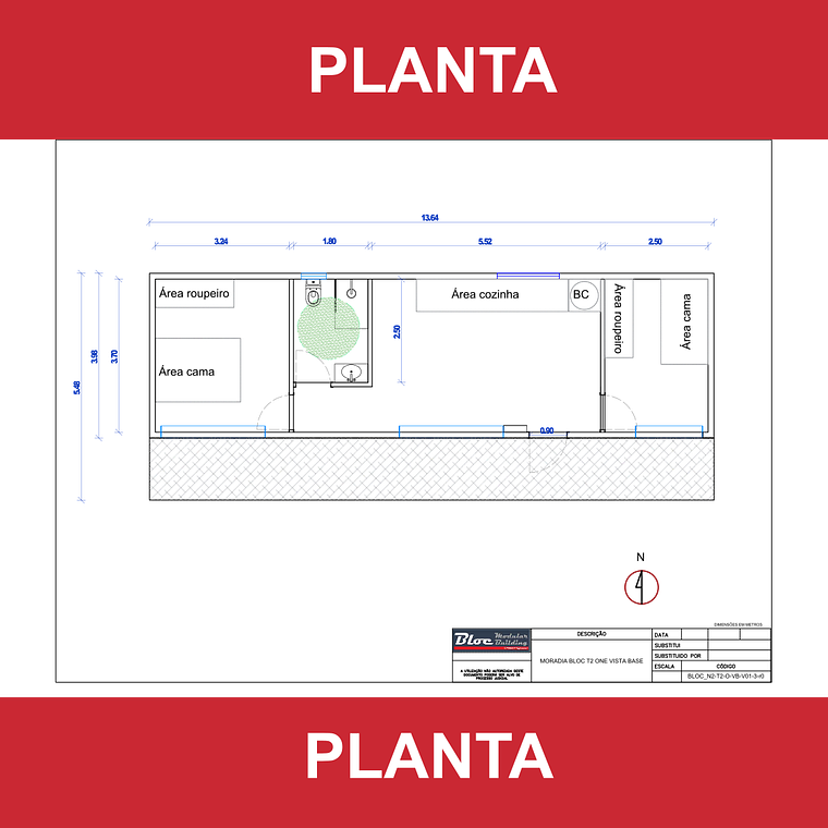 BLOC T2 75 Vista Base  3