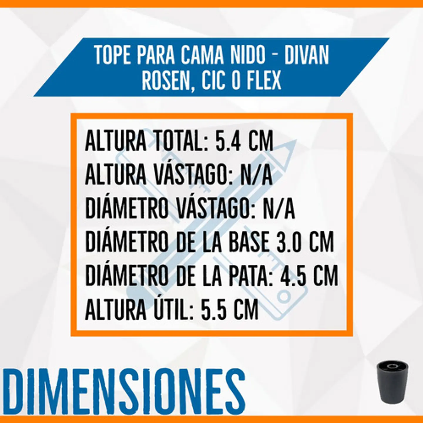 Pata Para Cama Nido  Divan Rosen Cic O Flex 2