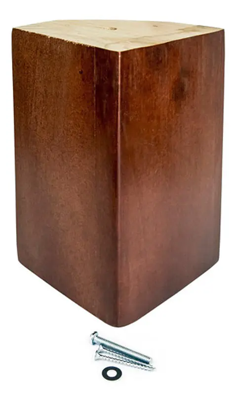 Curved Flex European Bed Legs - Cic. Kit 4 Mahogany Legs