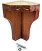 Patas Para Camas Europea Curvo Flex - Cic. Kit 4 Patas Caoba - Miniatura 5