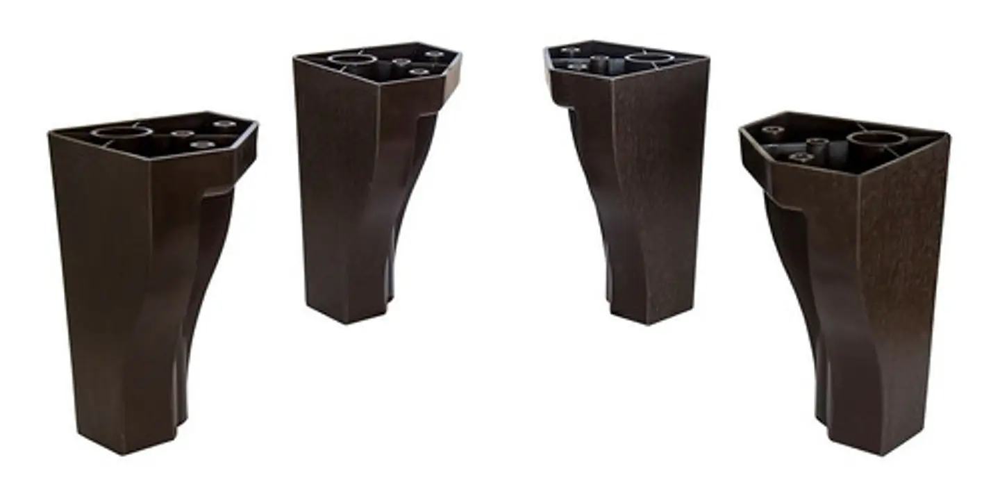 Patas De Cama Europea (kit De 4 Patas) Altura  21 Cm 1