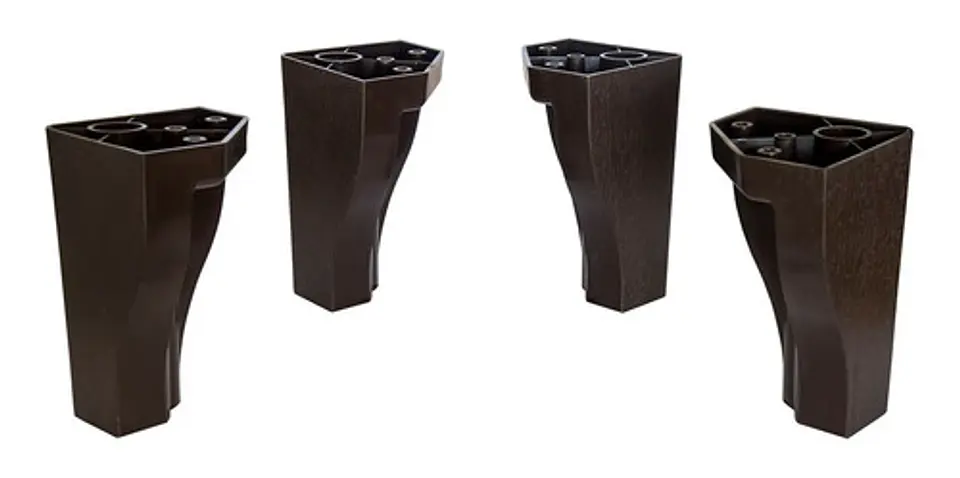 Patas De Cama Europea (kit De 4 Patas) Altura  21 Cm 1