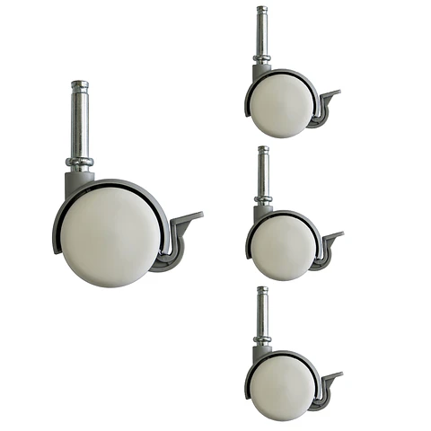 Pack 4 Ruedas Diván Vastago 0.93 Cm Para Cama Nido Cic