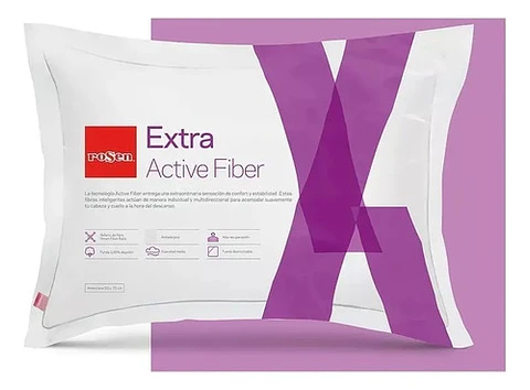 Almohada Rosen Extra Active Fiber 50 X 70 Americana 