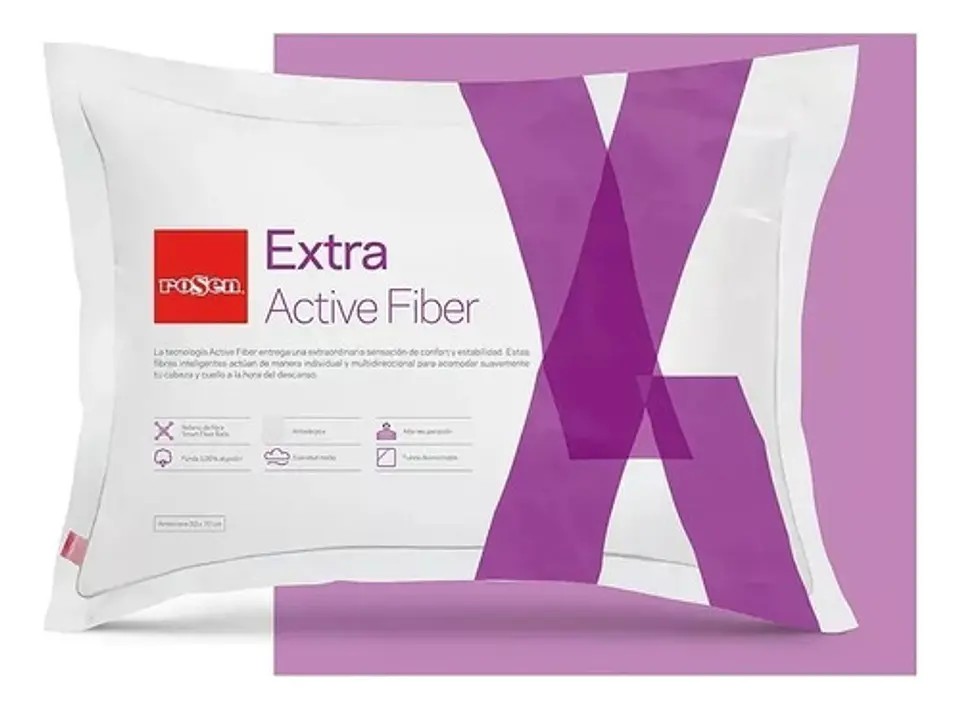 Almohada Rosen Extra Active Fiber 50 X 70 Americana  1