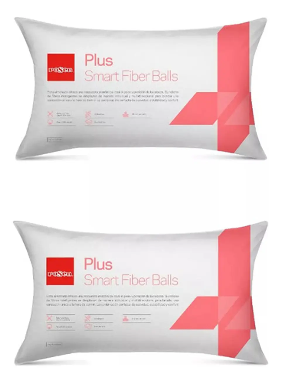 Pack 2 Almohadas Rosen Plus King 50 X 90 Cm 1
