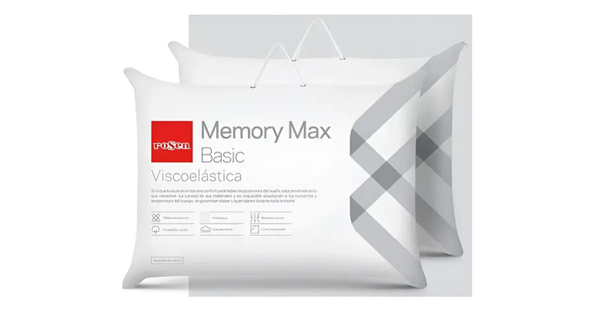 Almohada Viscoelastica Rosen Memory Max Basic Americana Pack