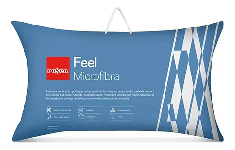 Almohada Feel Microfibra King 50 X 90cm - Rosen