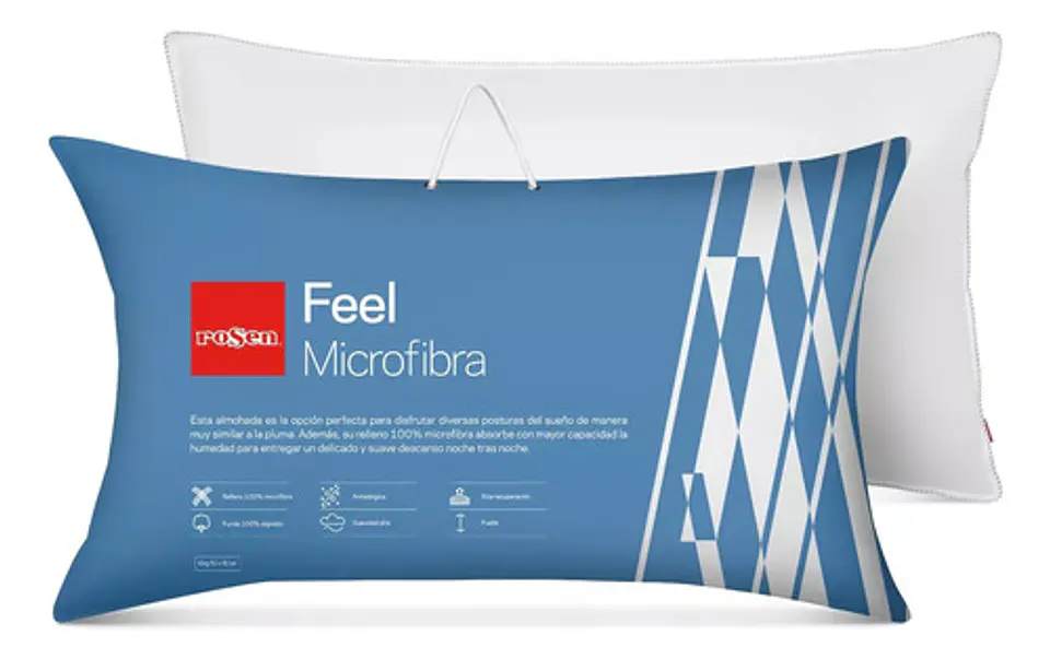 Pack 2 Almohadas Feel Microfibra King 50 X 90 cm - Rosen 2