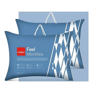 Pack 2 Almohadas Feel Microfibra Americana 50 X 70cm - Rosen