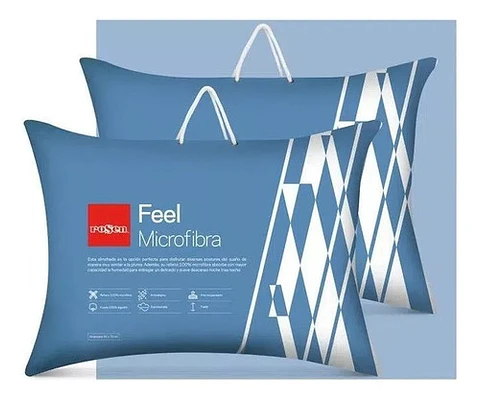 Pack 2 Almohadas Feel Microfibra Americana 50 X 70cm - Rosen