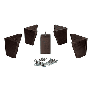 Pata Europea Rosen Roble Oscuro 5 Patas Alternativas 11 Cm