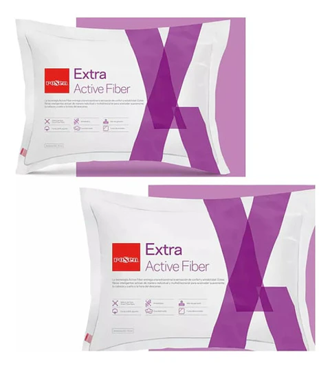Pack De 2 Almohadas Rosen Extra 50x70 Cm