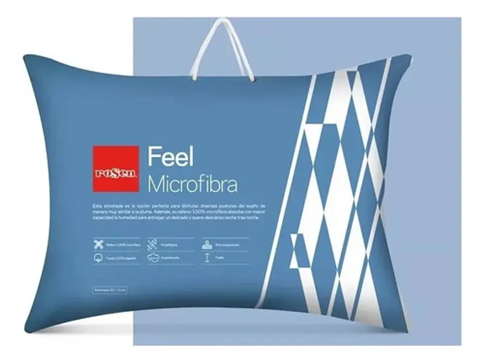 Almohada Feel Microfibra Americana 50 X 70cm - Rosen 1