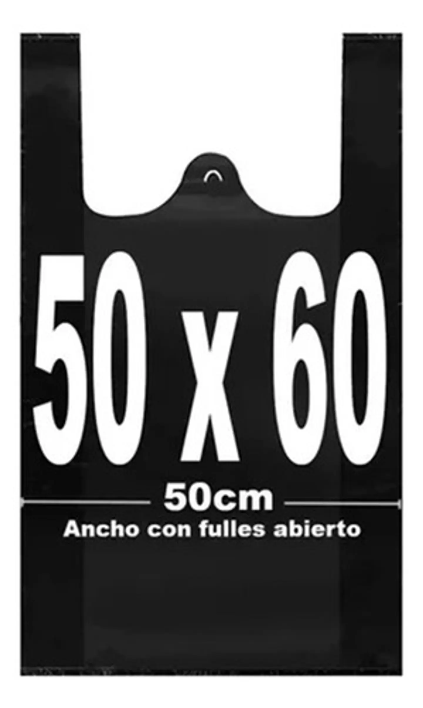 Bolsas Plásticas Tipo Camiseta - 50x60 - 100 Unidades. 2