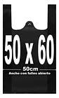 Bolsas Plásticas Tipo Camiseta - 50x60 - 100 Unidades. - thumbnail 2