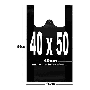 Bolsa de basura por mayor de 40 x 50 cm, Saco de 5.000 uni.