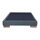 Base De Cama 1 Plaza Box 13 cm / Patas De Madera 1