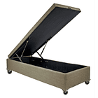 Base Cama Baul 1.5 PLaza / Frontal / Dif. Ruedas (Beige) 1