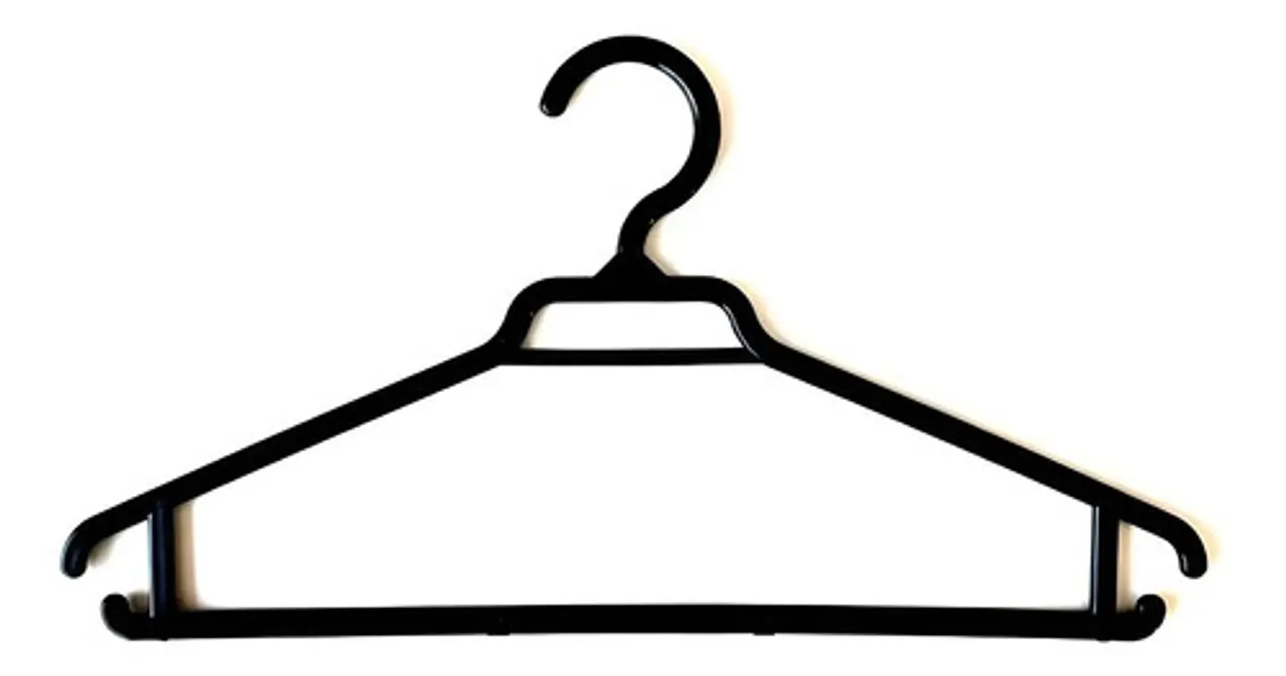 Colgadores De Ropa Plástico Negro - Pack 20 Unidades 2