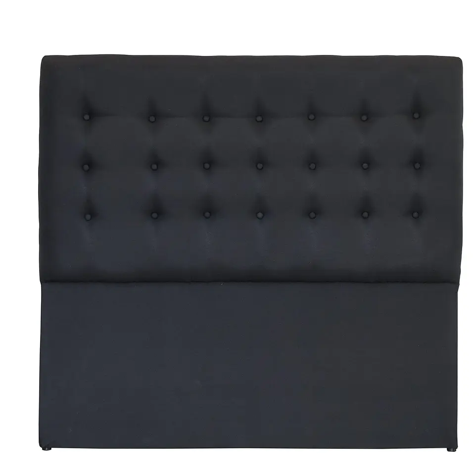 Respaldo De Cama King - Sin Retorno / Botonne Basico (Negro) 3