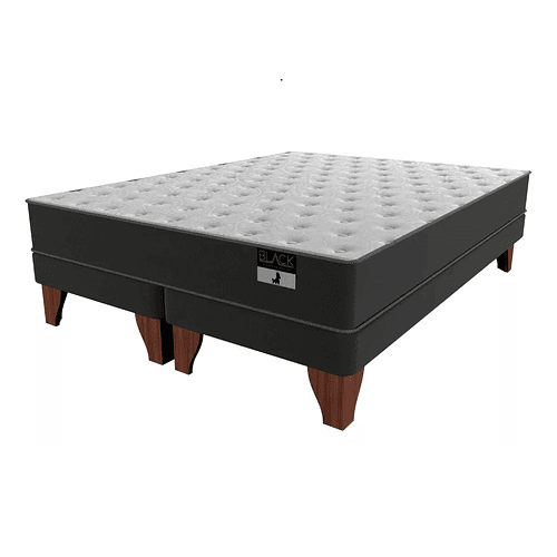 Cama 2 plaza modelo Black largo 190 cm