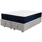 Cama Baul King + Colchon Premium CIC / Con Ruedas (Beige) 2