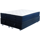 Cama Baul 2 Plazas + Colchon Premium CIC / Con Ruedas (Negro) 2