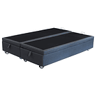 Cama Baul King + Colchon Premium CIC / Con Ruedas (Negro) 8